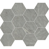Unicom Starker Marmorea Bardiglio Hexagon Mosaic 30 x 34cm