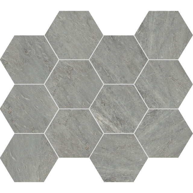Unicom Starker Marmorea Bardiglio Hexagon Mosaic 30 x 34cm