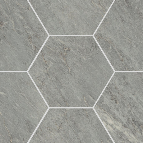 Unicom Starker Marmorea Bardiglio Hexagon (detail)