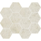 Unicom Starker Marmorea Biancone Hexagon Mosaic 30 x 34cm