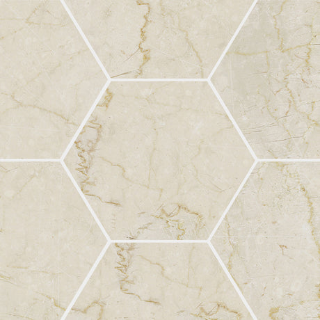 Unicom Starker Marmorea Botticino Hexagon (detail)