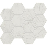 Unicom Starker Marmorea Carrara Hexagon Mosaic 30 x 34cm