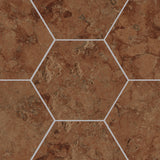 Unicom Starker Marmorea Rosso Verona Hexagon (detail)