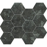 Unicom Starker Marmorea Verde Alpi Hexagon Mosaic 30 x 34cm