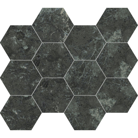 Unicom Starker Marmorea Verde Alpi Hexagon Mosaic 30 x 34cm