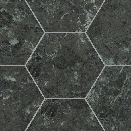 Unicom Starker Marmorea Verde Alpi Hexagon (detail)