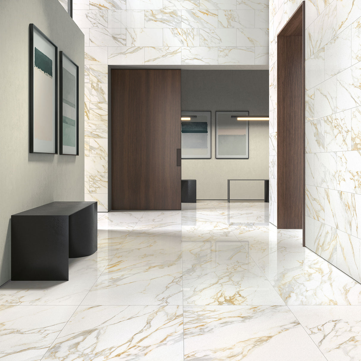 Unicom Starker Muse 2.0 Calacatta Gold Tiles