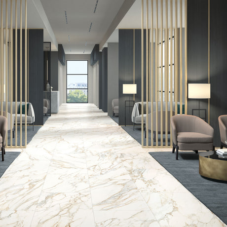 Unicom Starker Muse 2.0 Calacatta Gold Tiles