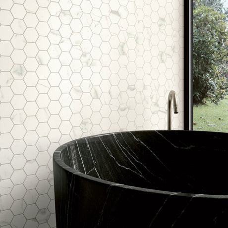 Unicom Starker Muse 2.0 Hexagon Statuario mosaics