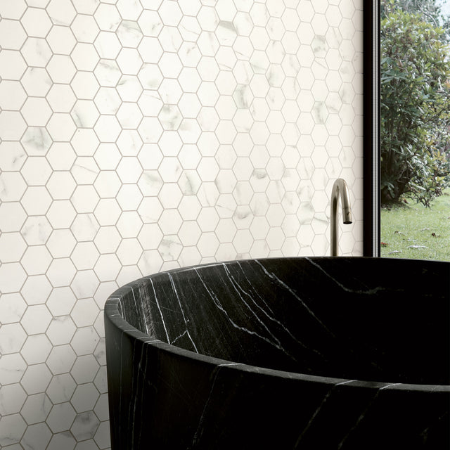 Unicom Starker Muse 2.0 Hexagon Statuario mosaics