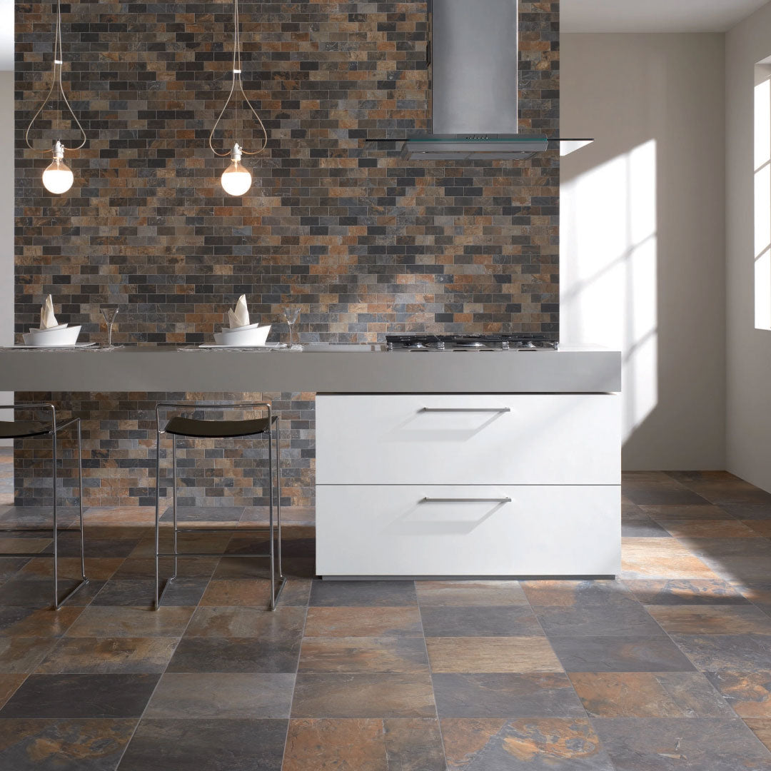 Unicom Starker Natural Slate Multicolour tiles