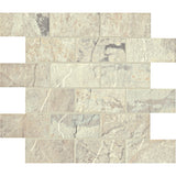 Unicom Starker Natural Slate Winter Brick Mosaic 30 x 30cm