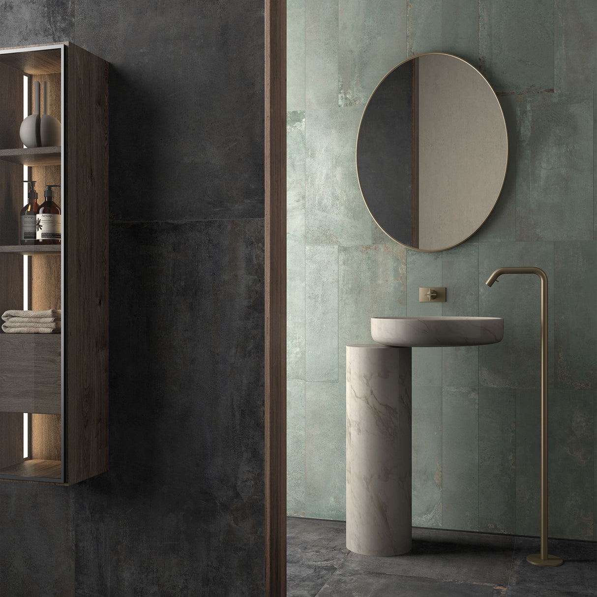 Unicom Starker Oxid Emerald (& Iron) Rett Wall & Floor Tiles