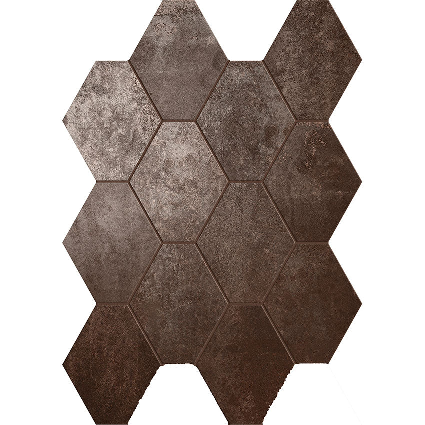 Unicom Starker Oxid Lava Hexagon Mosaic 25 x 34cm