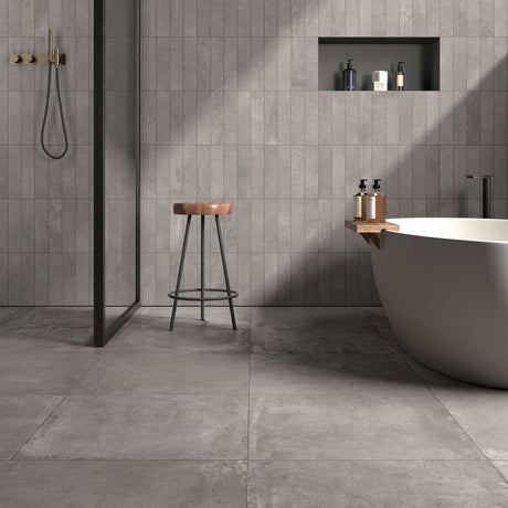 Unicom Starker Oxid Silver Rett Wall & Floor Tiles
