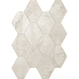Unicom Starker Oxid Titanium Hexagon Mosaic 25 x 34cm