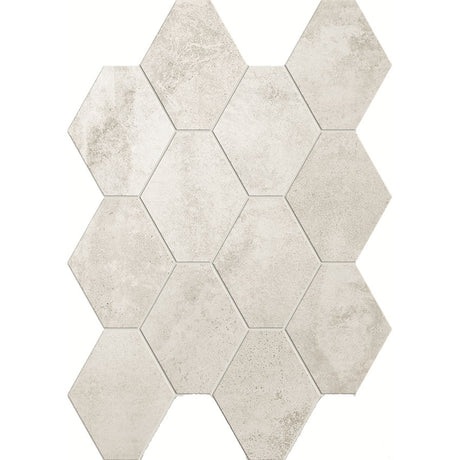 Unicom Starker Oxid Titanium Hexagon Mosaic 25 x 34cm