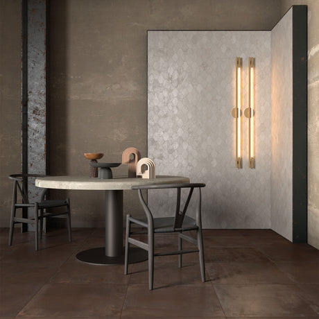 Unicom Starker Oxid Titanium Hexagon Mosaics (with Oxid Lava tiles)