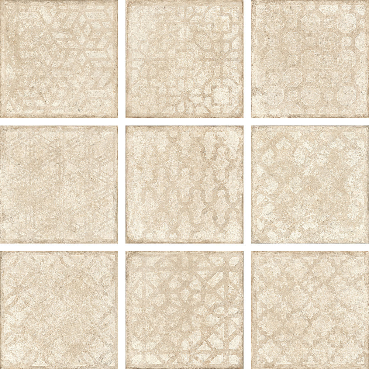 Unicom Starker Pierre Neuve Creme Decors (1 of each design)