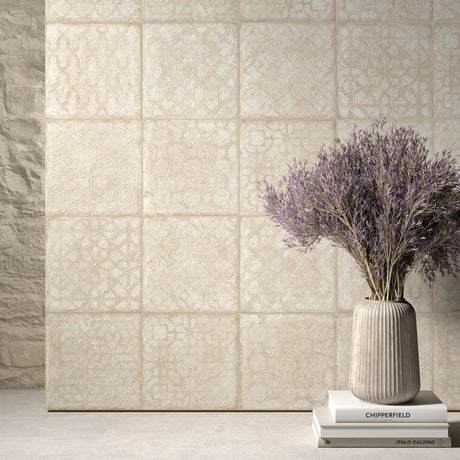 Unicom Starker Pierre Neuve Creme Decor Wall Tiles