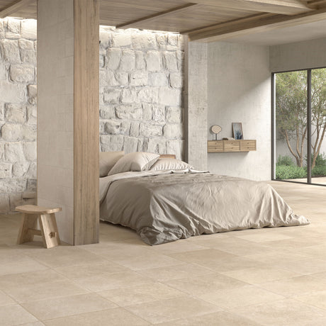 Unicom Starker Pierre Neuve Creme Rett Wall & Floor Tiles