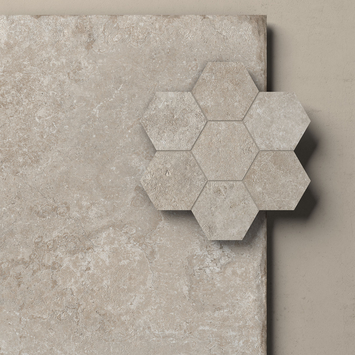 Unicom Starker Pierre Neuve Noisette tiles and mosaic