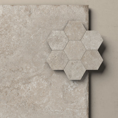 Unicom Starker Pierre Neuve Noisette tiles and mosaic