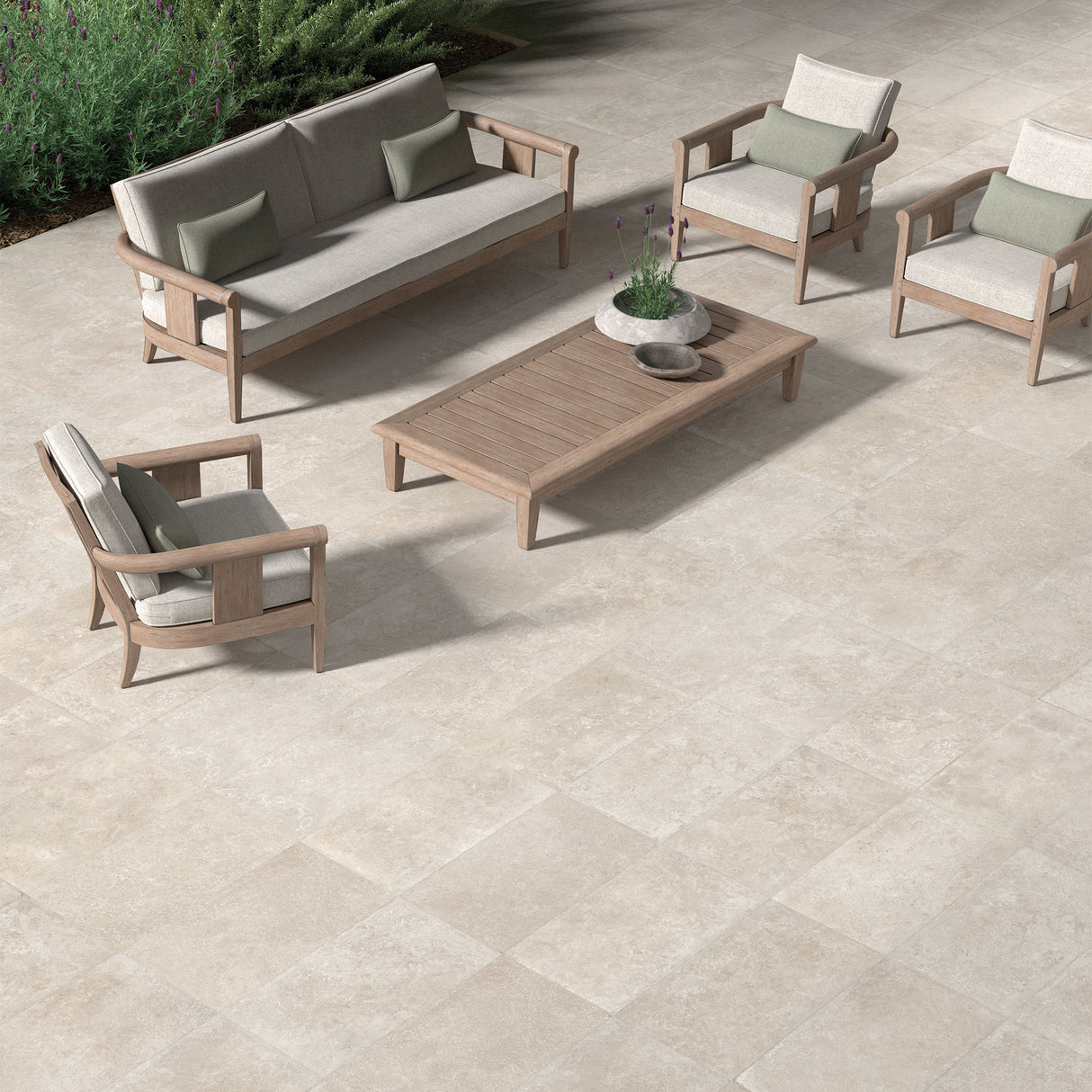 Unicom Starker Pierre Neuve Noisette Rett Wall & Floor Tiles