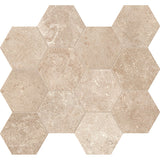 Unicom Starker Pierre Neuve Sable Hexagon Mosaic 30 x 34cm