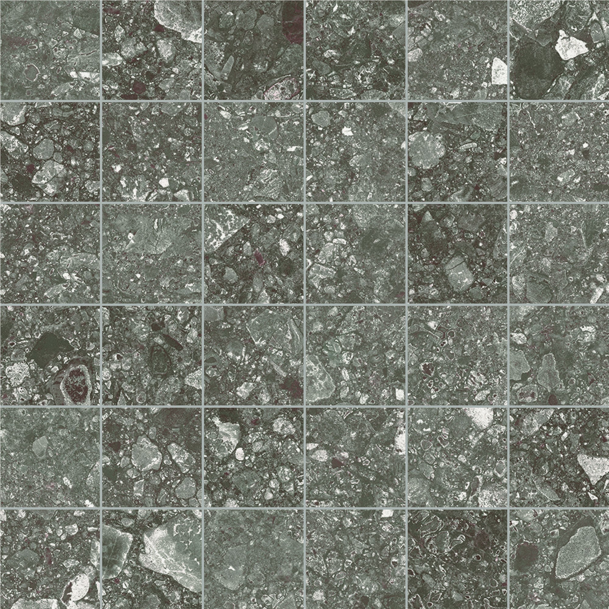 Unicom Starker Pietra di Gré Antracite Mosaico 30 x 30cm
