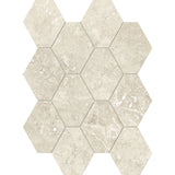 Unicom Starker Select Cream Hexagon Mosaic 25 x 34cm