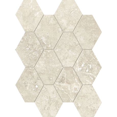 Unicom Starker Select Cream Hexagon Mosaic 25 x 34cm