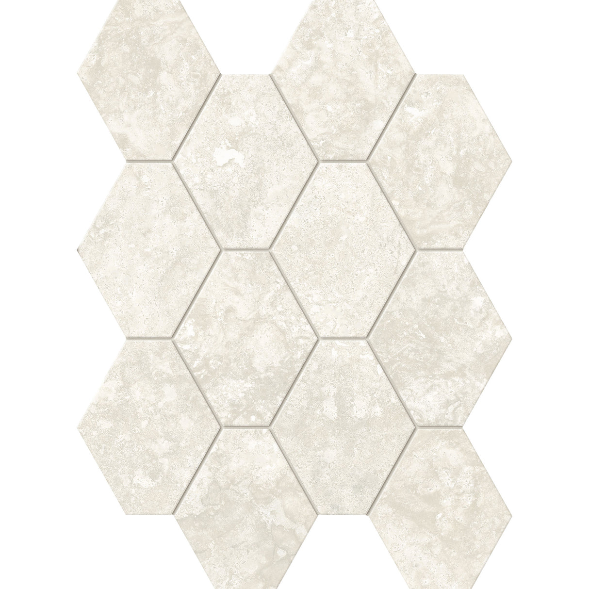 Unicom Starker Select Ivory Hexagon Mosaic 25 x 34cm
