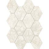 Unicom Starker Select Ivory Hexagon Mosaic 25 x 34cm
