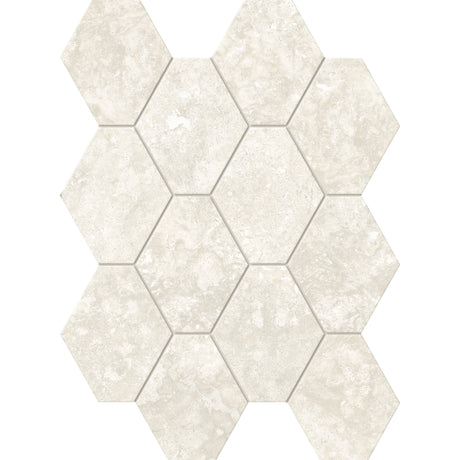 Unicom Starker Select Ivory Hexagon Mosaic 25 x 34cm