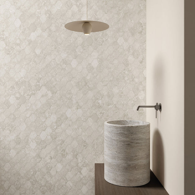 Unicom Starker Select Ivory Hexagon Mosaics