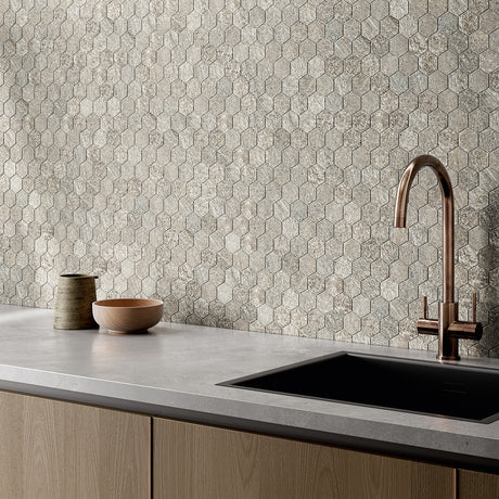 Unicom Starker Arenite Grigio Mosaico Esagono