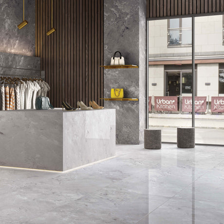 Velvet Bianco Polished Tiles