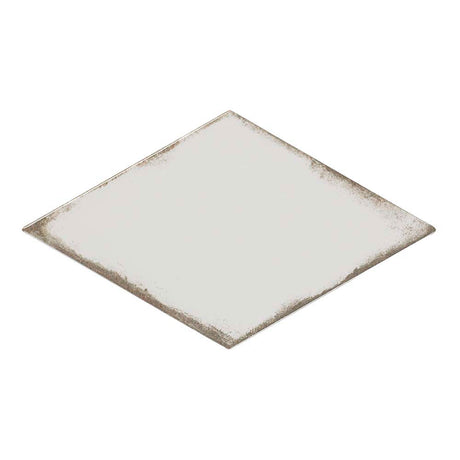 Vertex Vintage White Rhomboid Gloss Ceramic Wall Tile 152 x 263mm