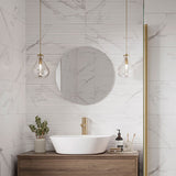 Virella Blanco & Virella Blanco Decor tiles on a bathroom wall