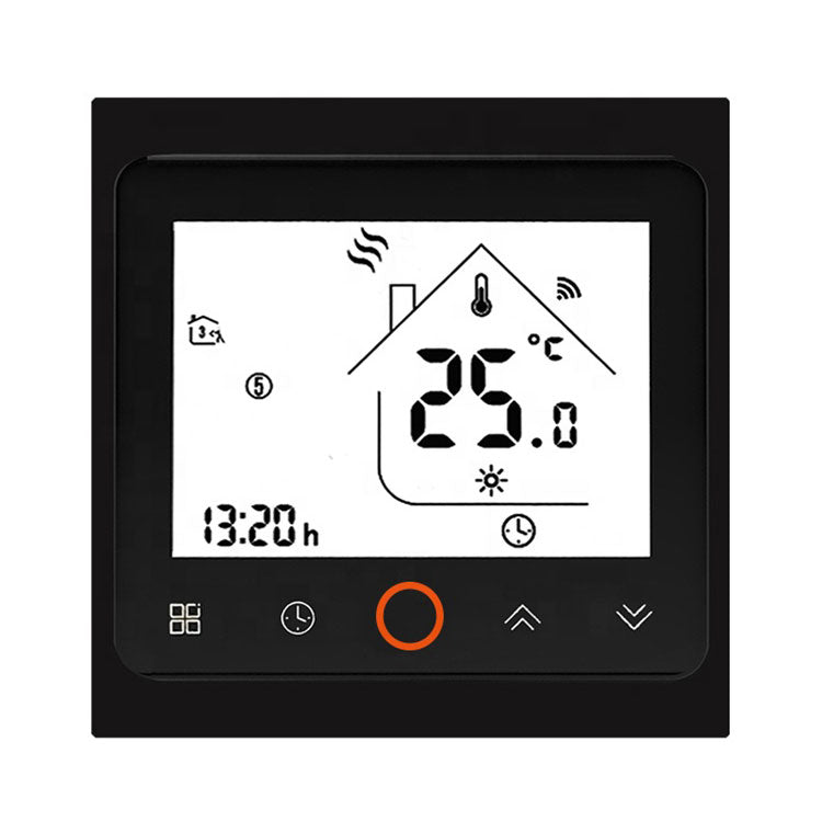 Warmsole 7-Day Wi-Fi Programmable Thermostat - Air & Floor Sensor - Black