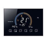 Warmsole Wi-Fi XL Programmable Thermostat - 7-Day Touch Screen, Air & Floor Sensor - Black