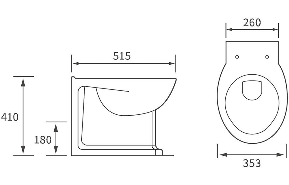 Tabo Lantana Back To Wall WC 