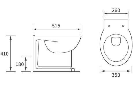 Tabo Lantana Back To Wall WC 