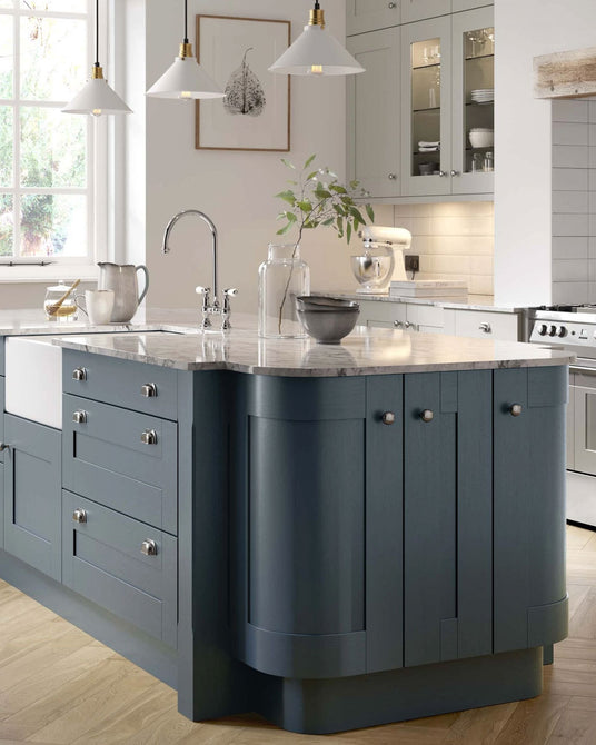 Omega Sheraton Wood Shaker Painted Oxford Blue