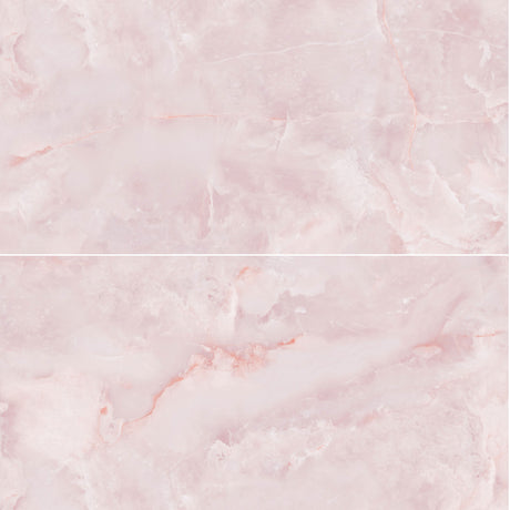 Zalara Pink Rectified Polished Tile 60 x 120cm (2 tiles)