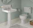 Abbey 2TH Basin & Full Pedestal 600 x 500mm