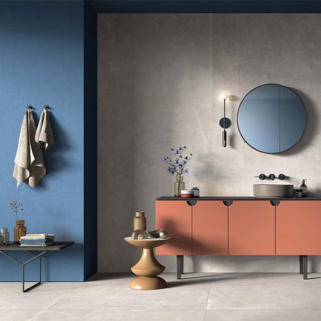 ABK Blend Concrete Ash Rett Tiles 120 x 280cm