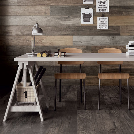 ABK Dolphin Clay, Coal, Oak & Grey setting