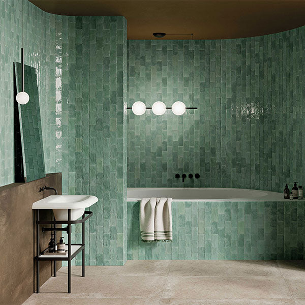 ABK Poetry Colors Sage Tiles 7.5 x 15cm